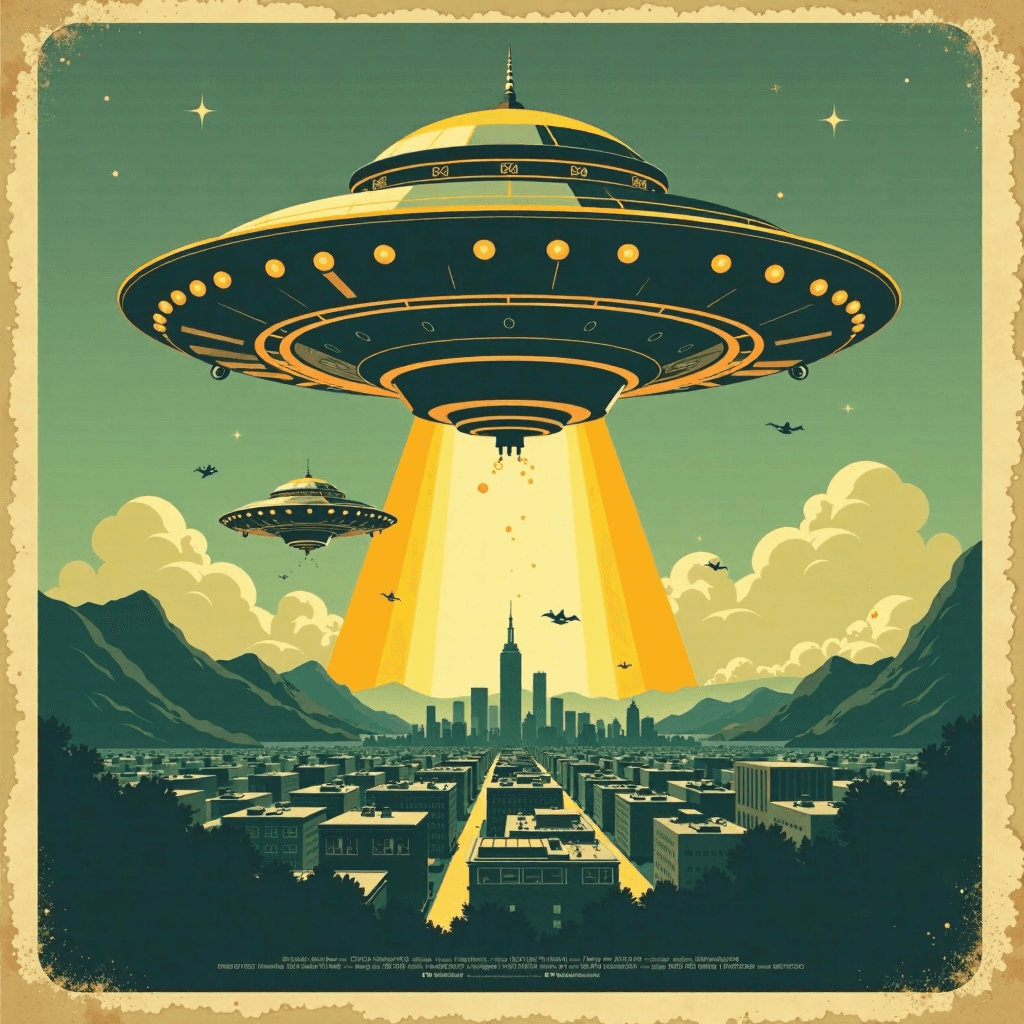 Vintage Sci-Fi Movie Poster
