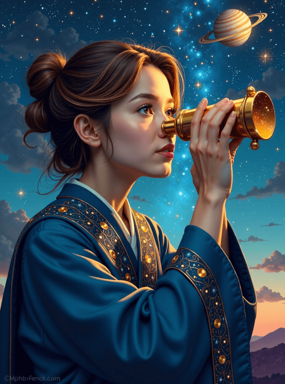 Celestial Astronomer Portrait