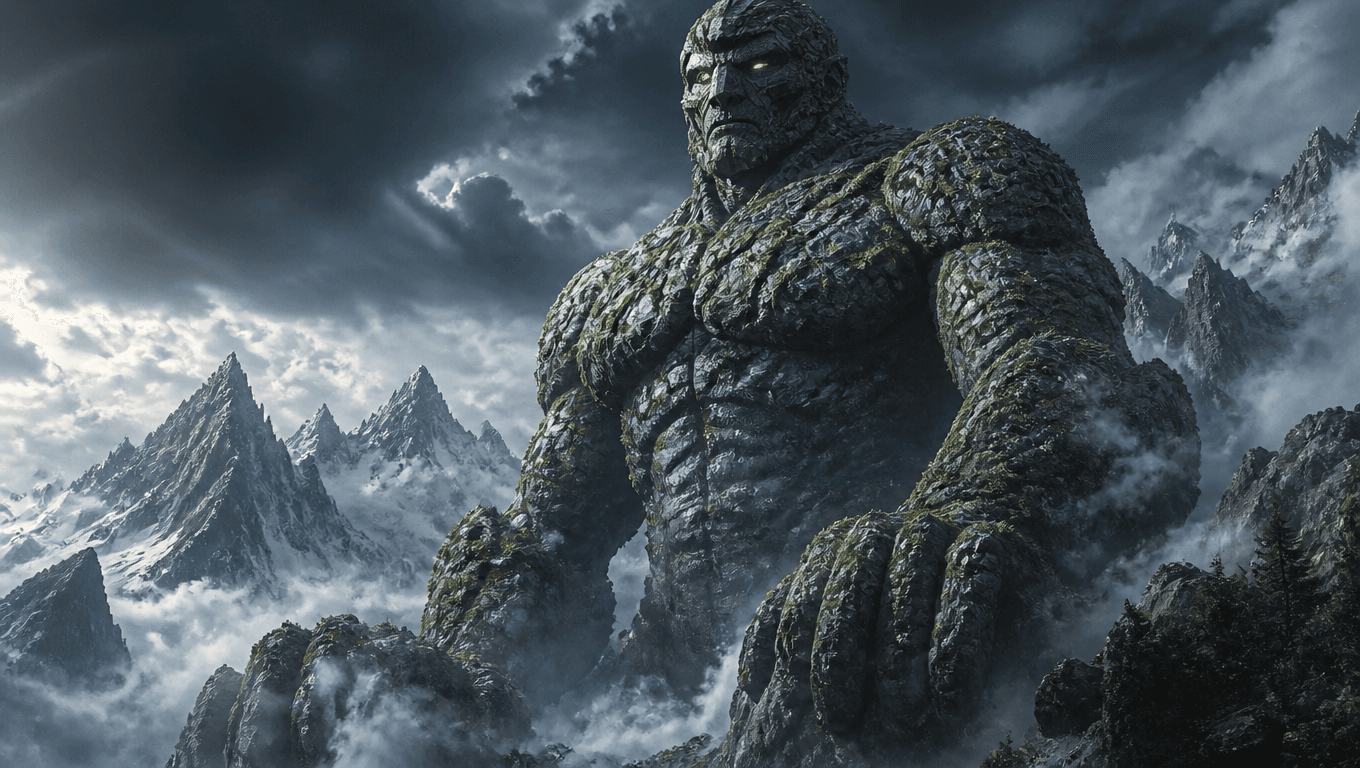 Giant Guardian of the Mountain Peaks