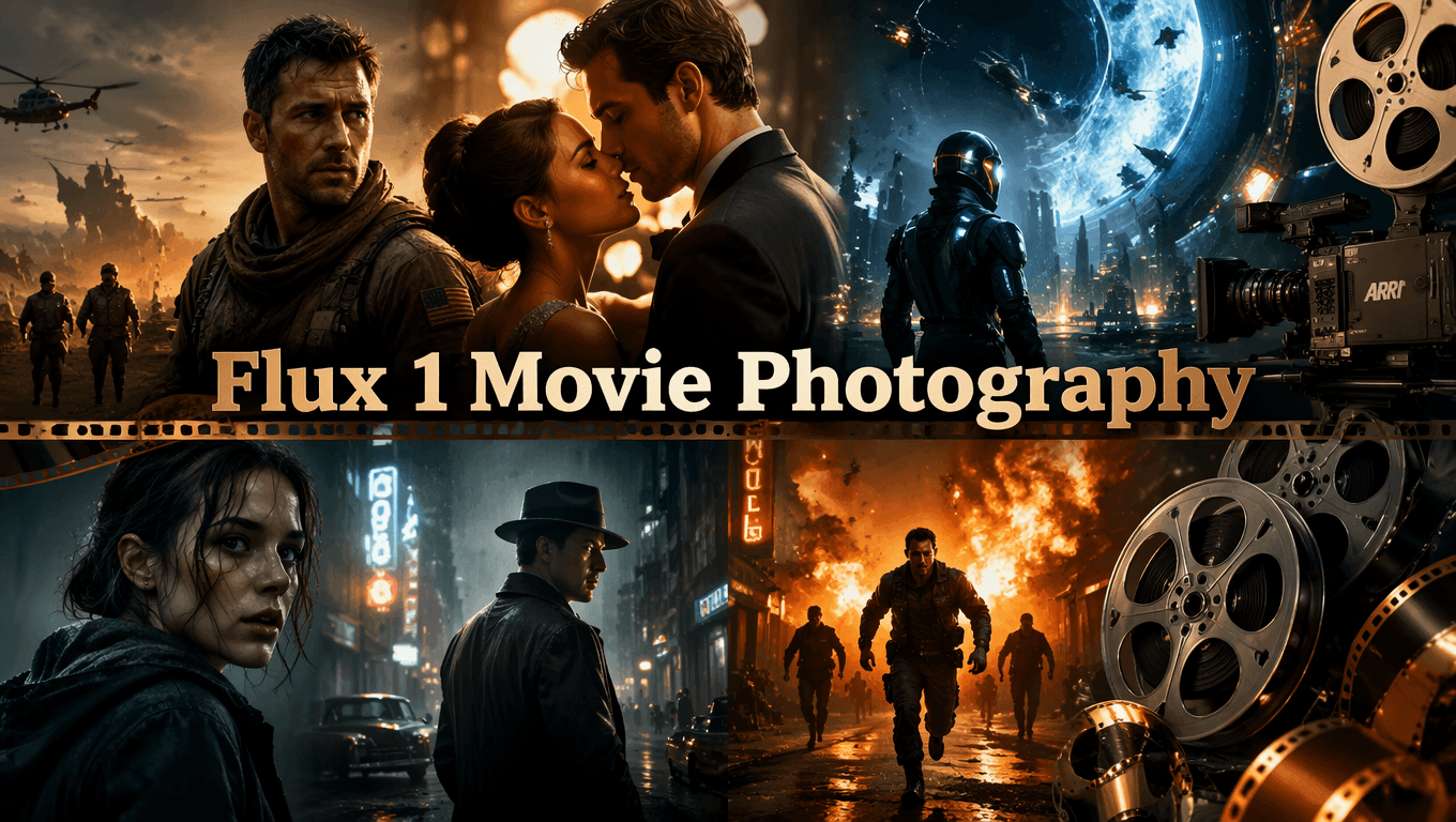 Flux 1 Prompts for Movie Photography: 10 Cinematic Styles