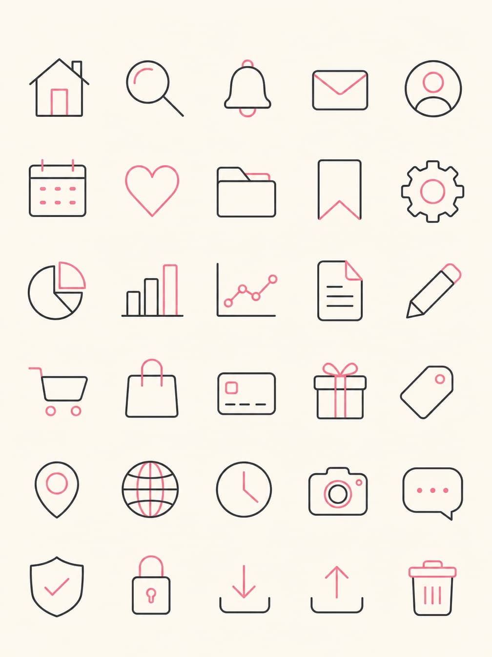 Icon set output