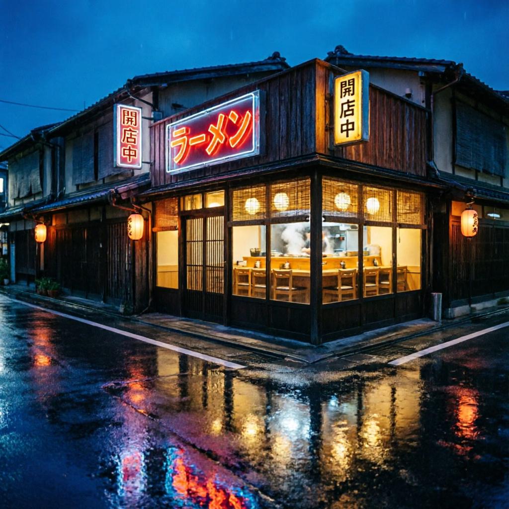 Qwen Image 2 cinematic night scene